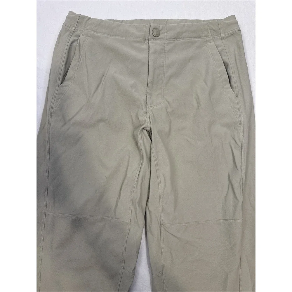 North Face Joggers Men M BEIGE PERFORMANCE JOGGER  Drawstring Casual Hiking